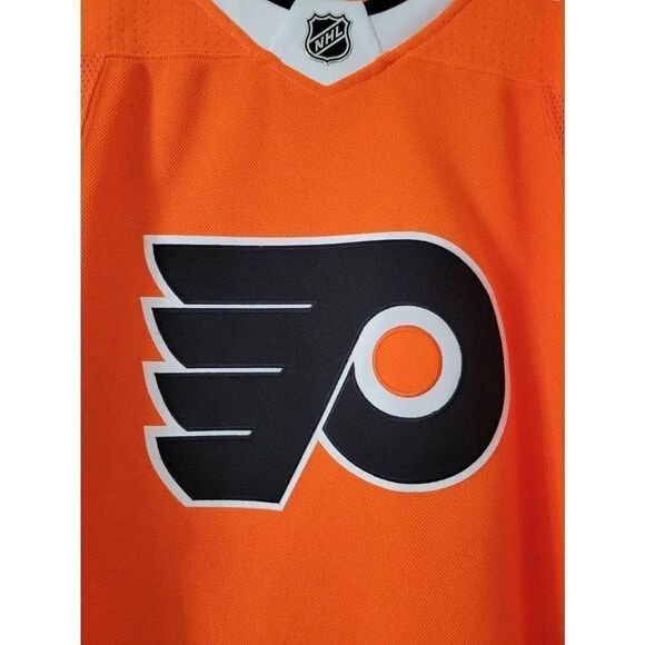 Adidas FLYERS HOME AUTHENTIC JERSEY Sz 46 (S) $180 - Picture 4 of 10